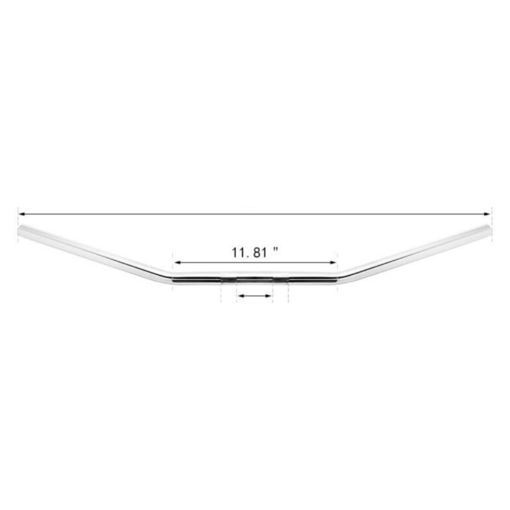 1" Drag Bars For 1955-2021 Harley-Davidson Handlebar Bar Chrome