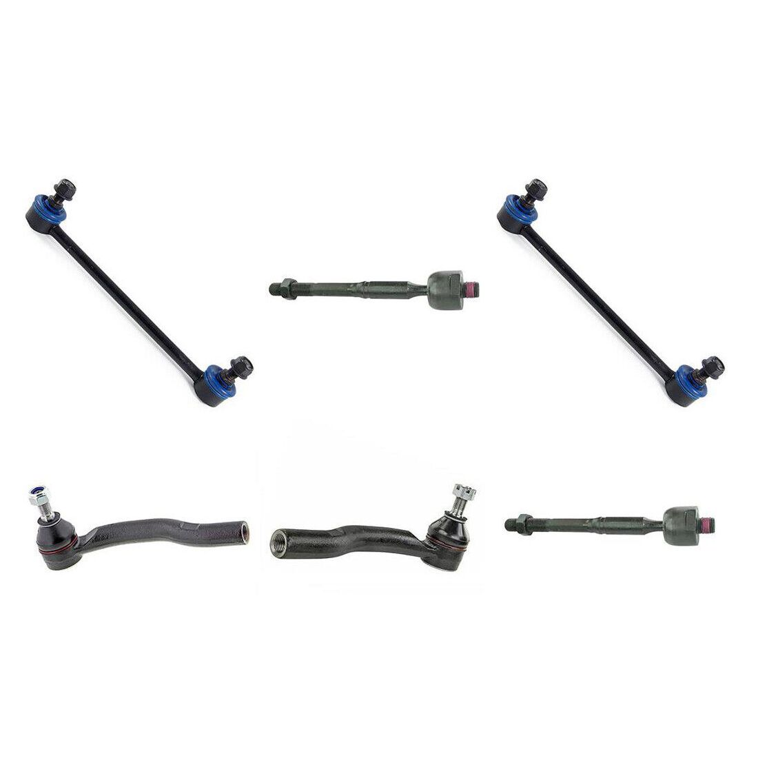 For 13-18 Toyota Avalon Hybrid Limited Sedan 6pcs Front Tie Rod End Sway Bar