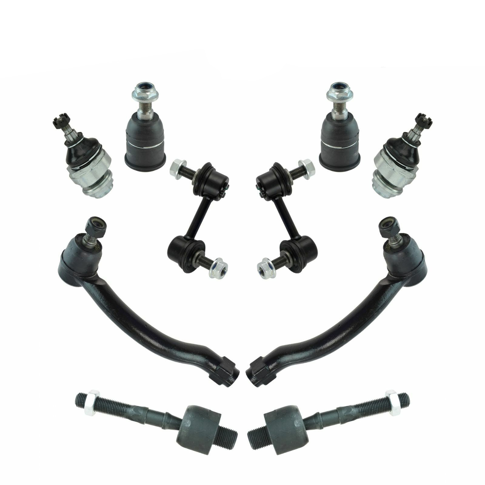 For Acura Front Ball Joint Tie Rod End Sway Bar Steering Suspension Kit Set 10pc