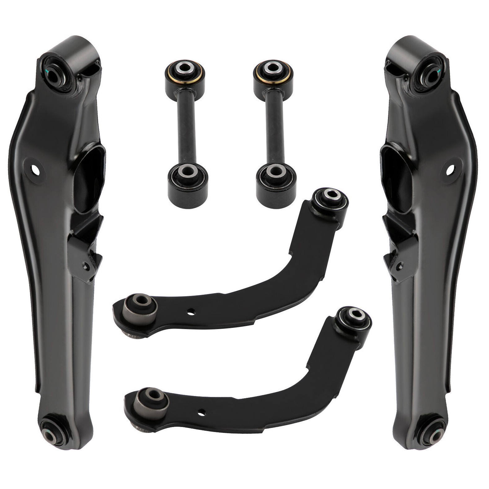 6pcs Rear Upper Lower Control Arms Lateral Toe Arms For Jeep Patriot 2007-2017