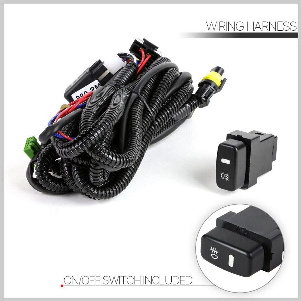For 15 RVR ES A86536-HC871LTZLF Mit Clear] Bumper Fog Light W/Switch+Harness
