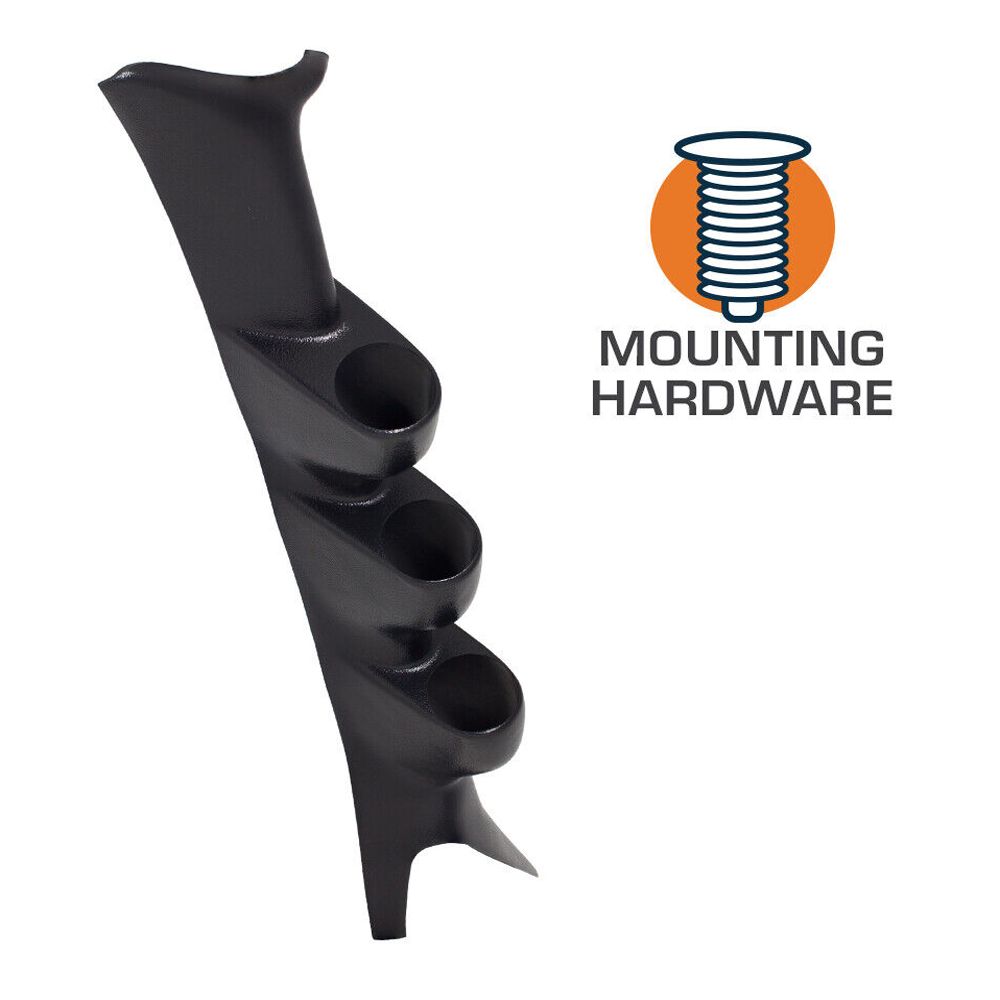 Triple Gauge 52mm Pillar For Excursion F250 F350 F450 SuperDuty Super Duty