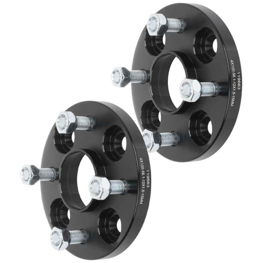 2pcs 15mm 4x100 12x1.5 Wheel Spacers For Honda Civic Prelude Acura Integra