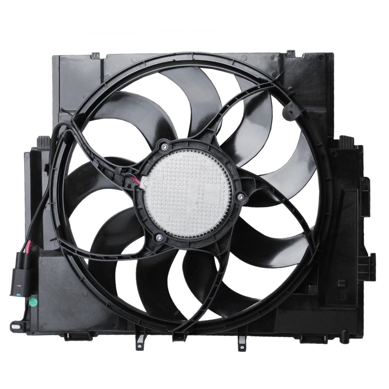 For BMW 12-16 528i 12-16 528i XDrive F10 Radiator Cooling Fan Assembly W/ Motor
