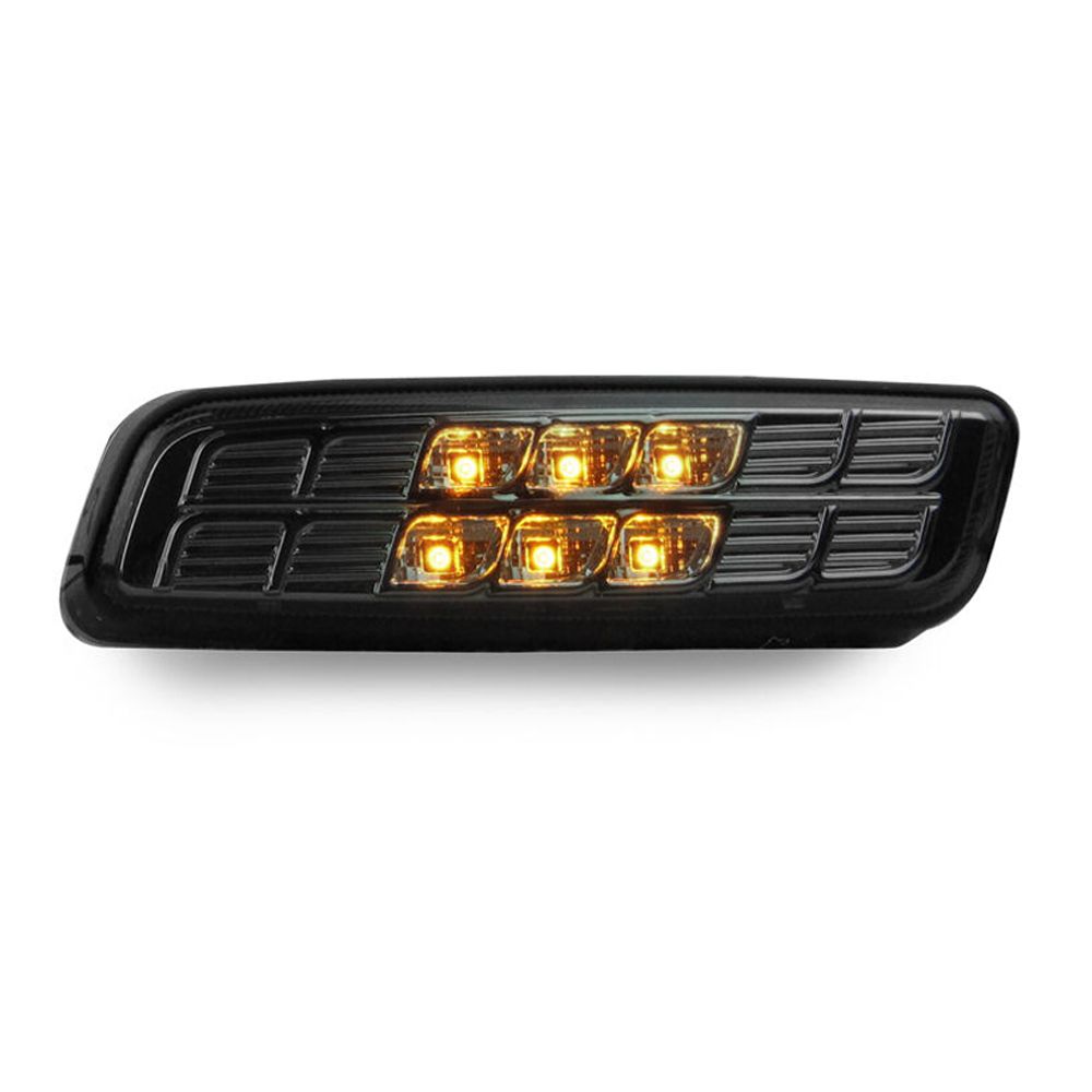 For 2001-2005 IS300 Crystal Smoke Front Amber+Rear Red Led Bumper Side Markers