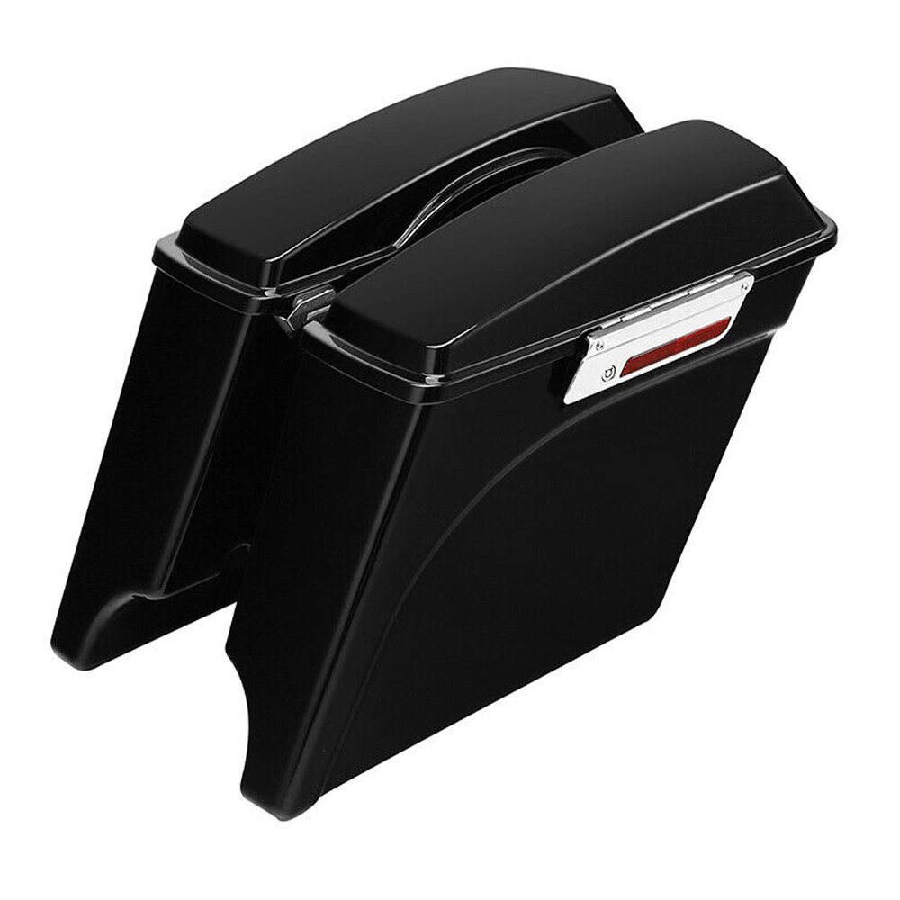 Complete Hard Saddlebags Saddle Bags W For Harley-Davidson Conversion Brackets