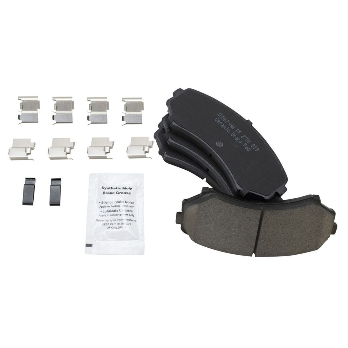 For 04-11 Endeavor Sport Utility Front Posi Ceramic Brake Pad & Rotor Kit W/