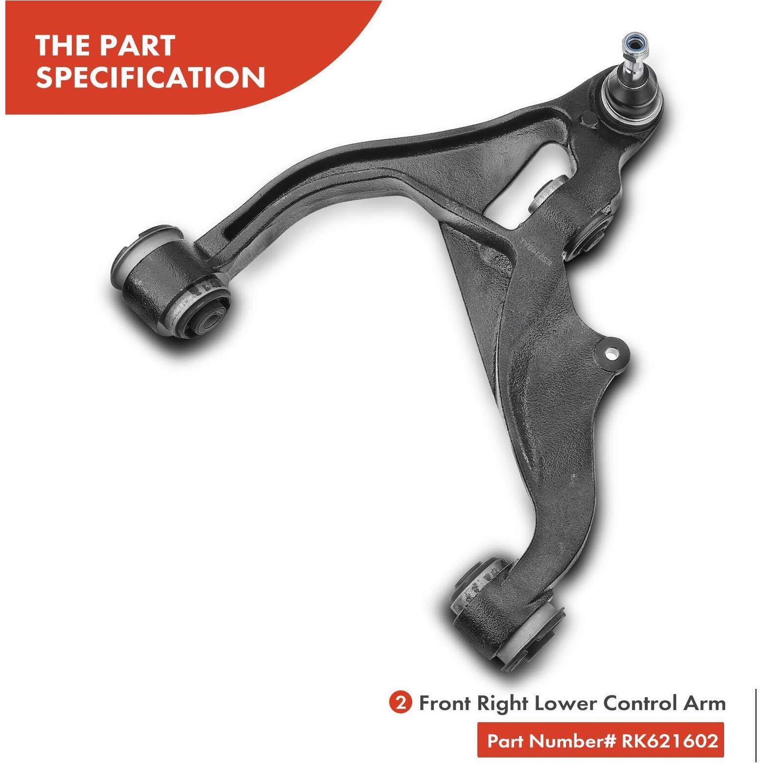 4x Front Lower Control Arm & Sway Bar End For 2011-2018 1500 Outdoorsman 4WD