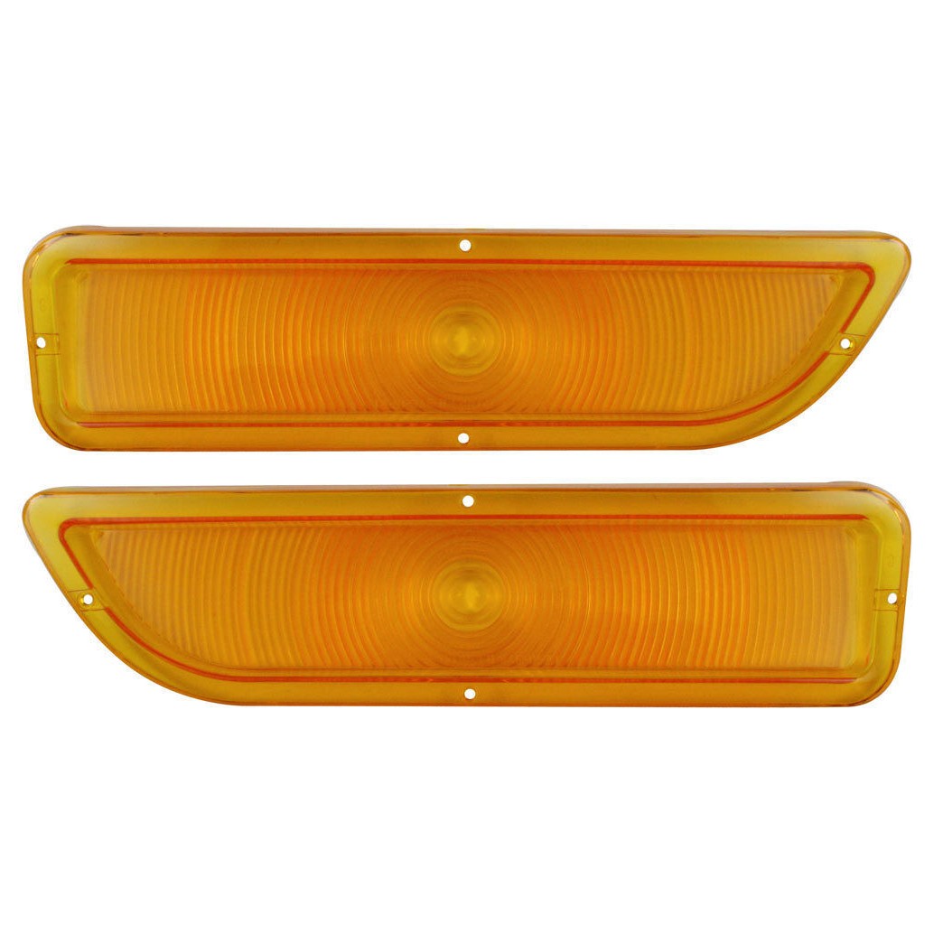 For 1962-1966 GMC Pickup Truck Parking Light Lens Amber Orange