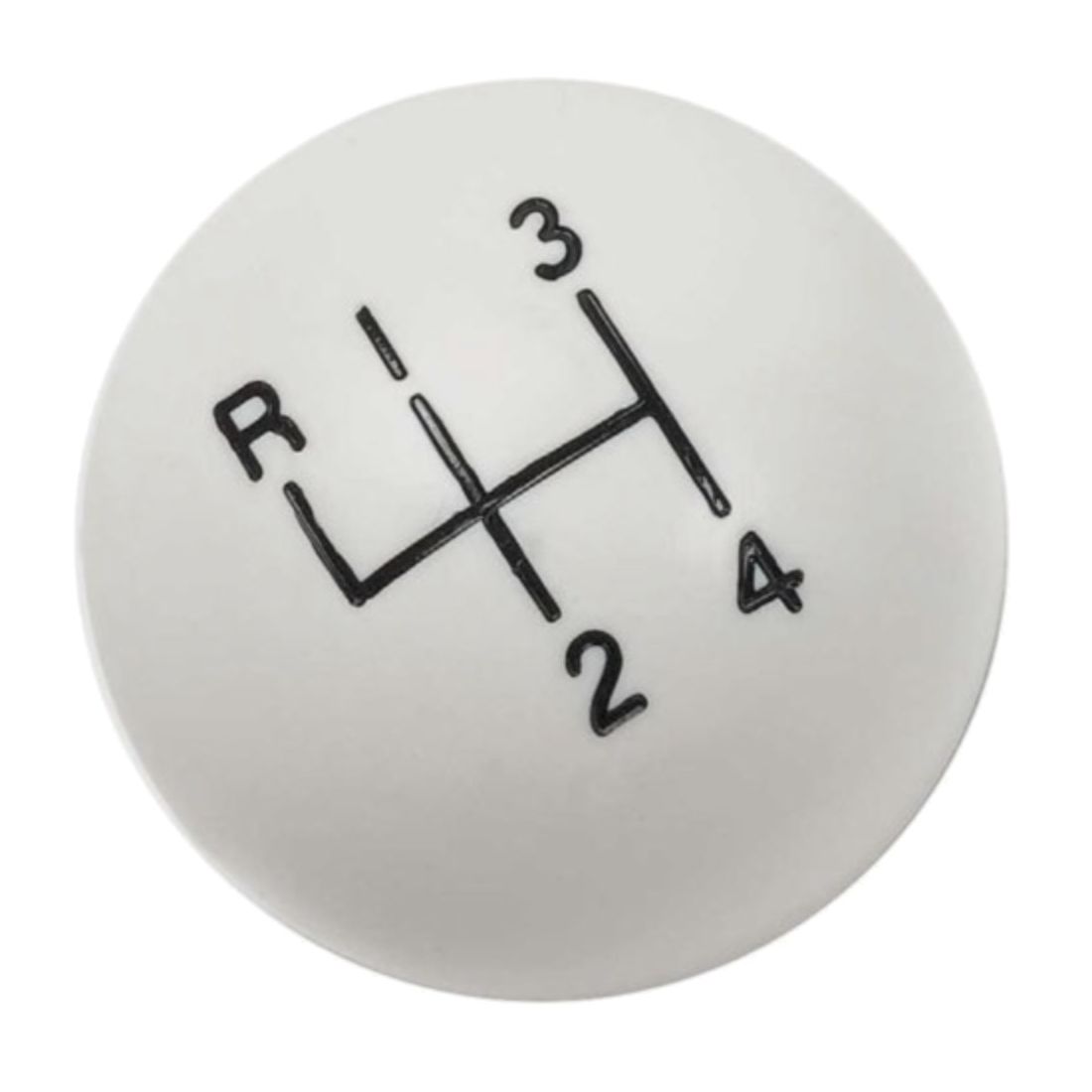 White 4 Speed Shift Knob With 3/8"-16 Thread For Chevrolet Pontiac