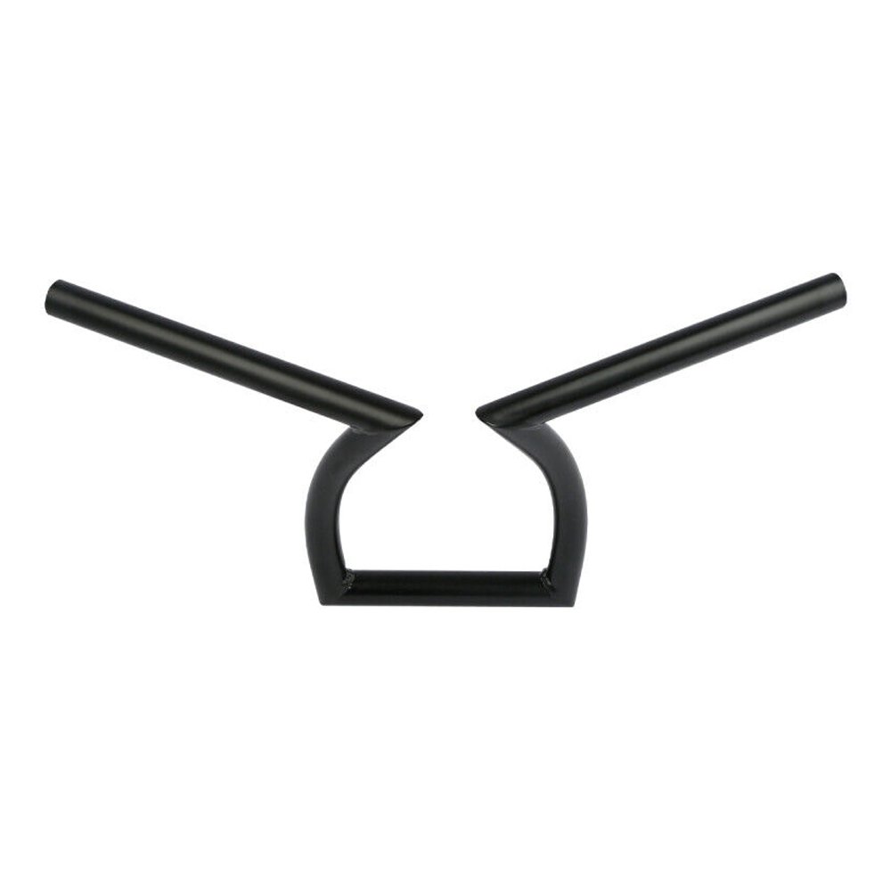 Black 1" Handlebars Z Bars For Harley-Davidson Honda Kawasaki Choppers Custom