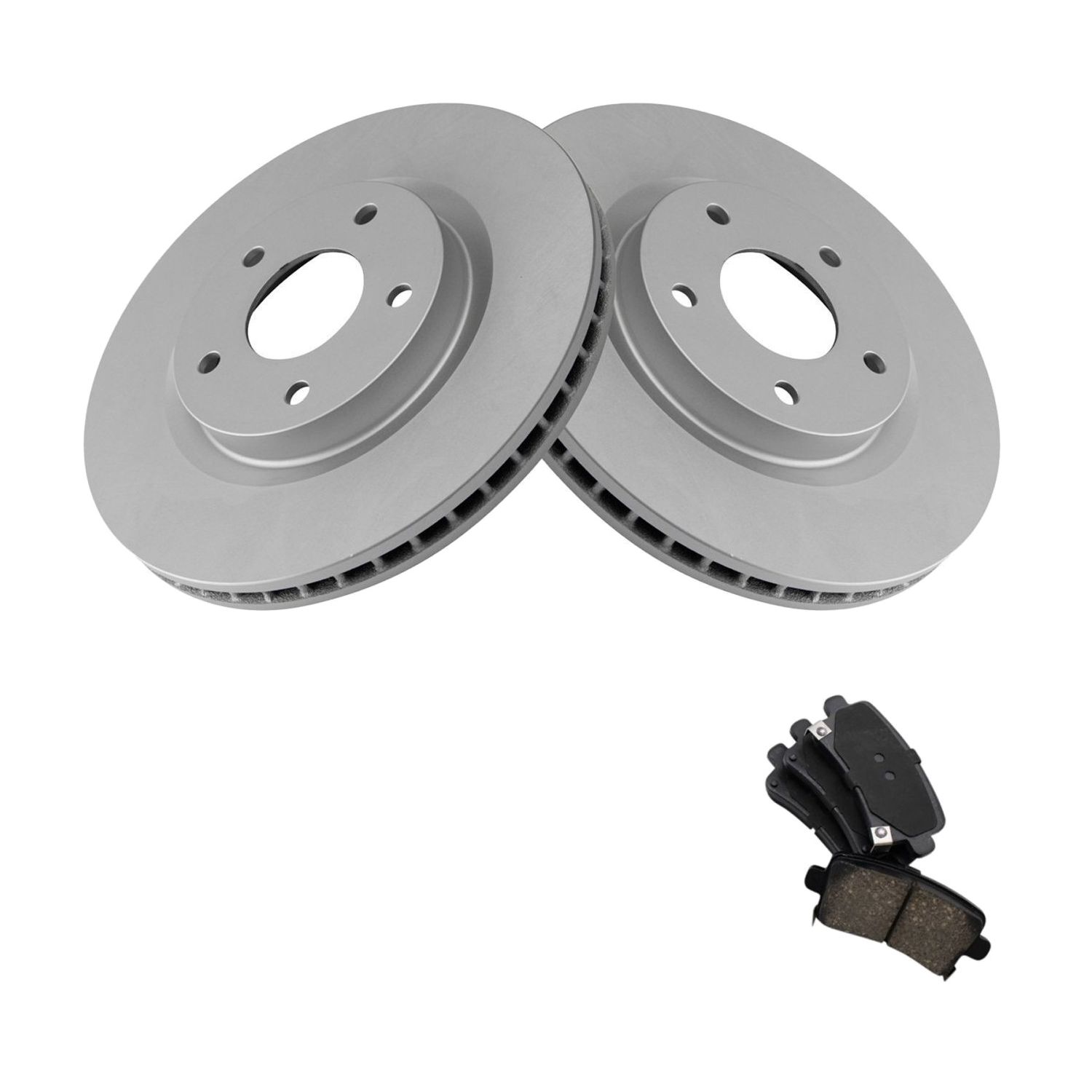 For 2013-2019 XTS Hearse Rear Premium Ceramic Brake Pad & Coated Rotor Kit W/
