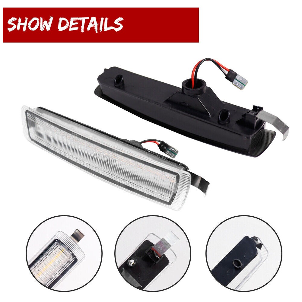 Clear Amber LED Front Side Marker Lights