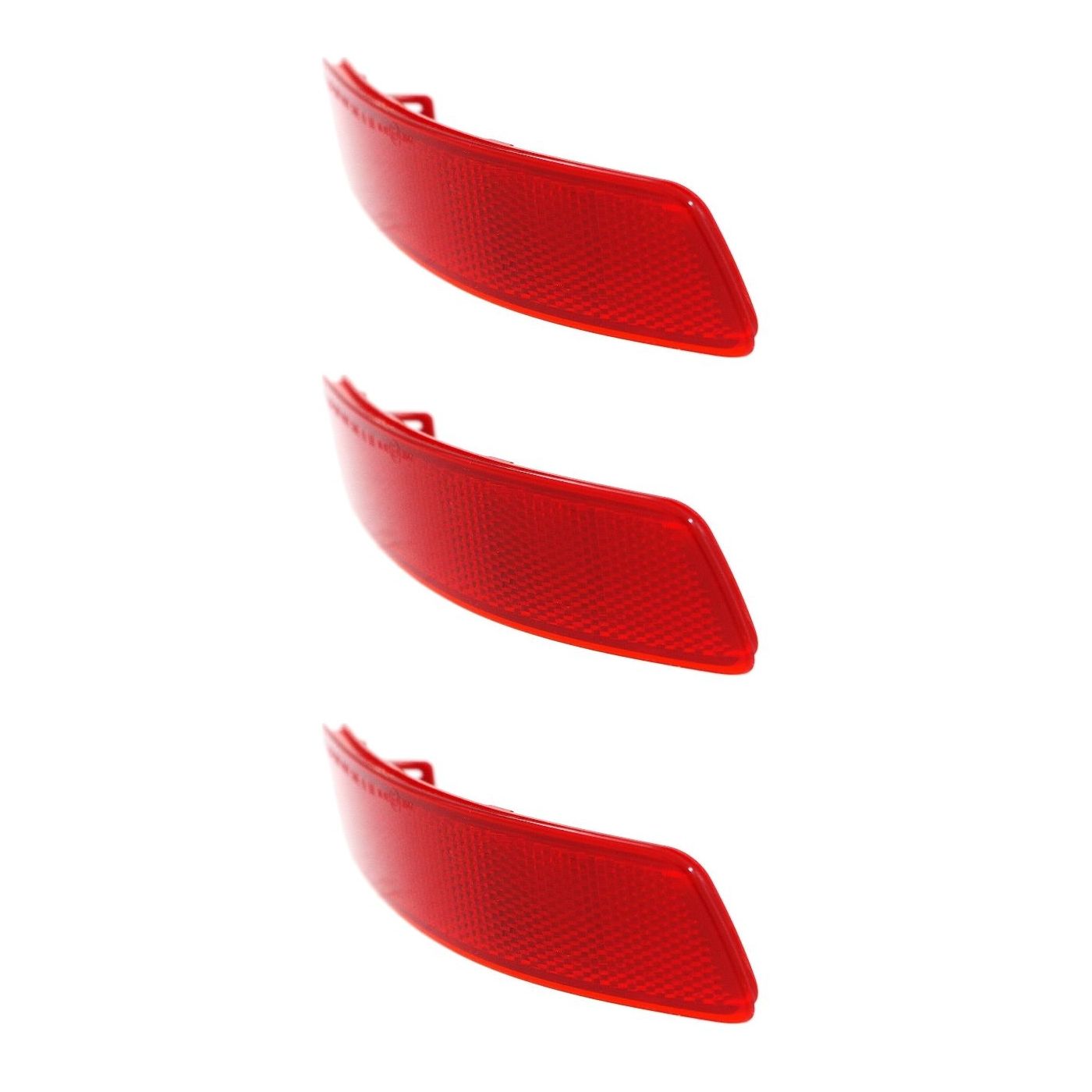 3 Sets Of - Bumper Reflector For ES300h ES350 GS200t GS300 GS350 GS450h Rear