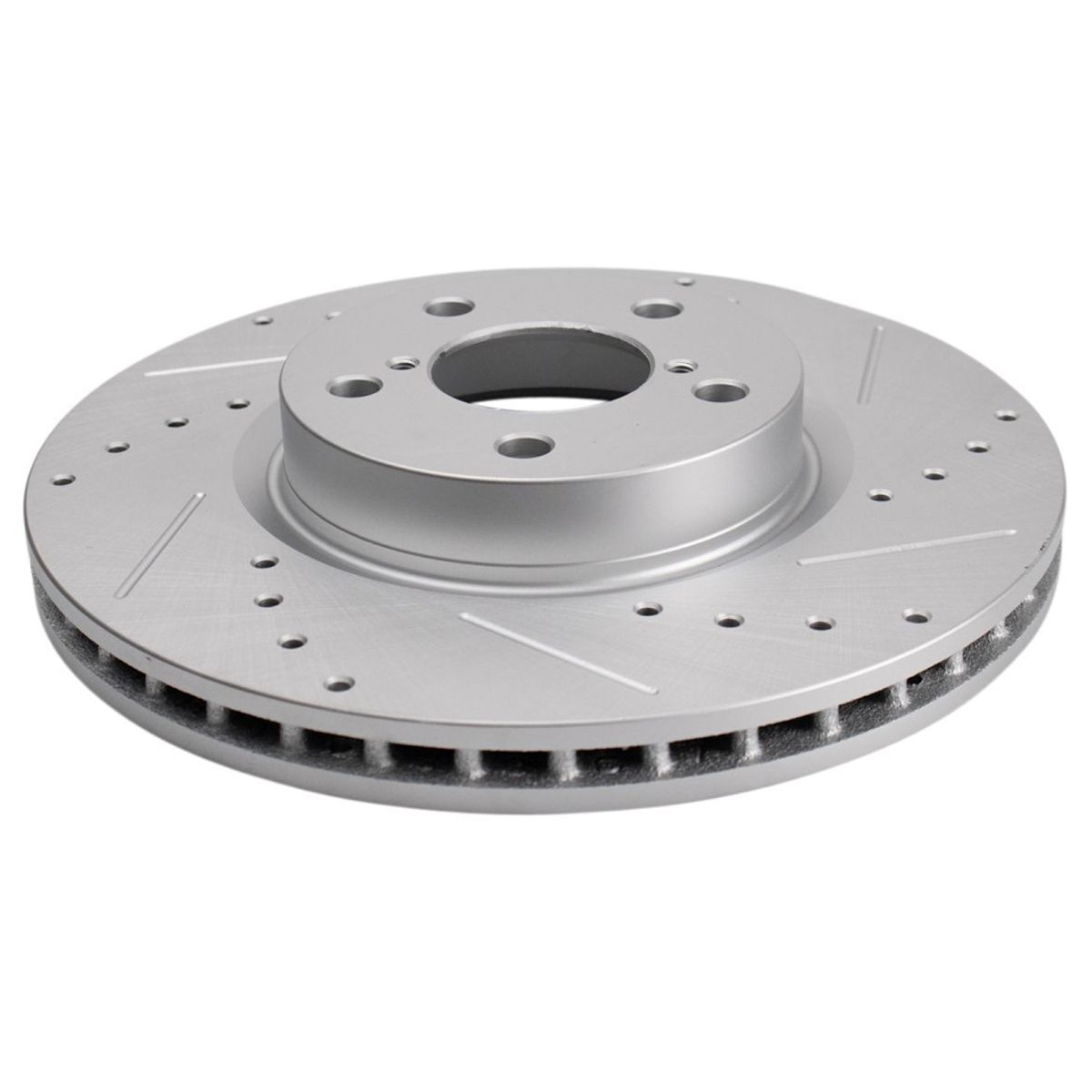 For Subaru 17-19 Impreza Hatchback Front Drilled Slotted Coated Brake Rotor Set