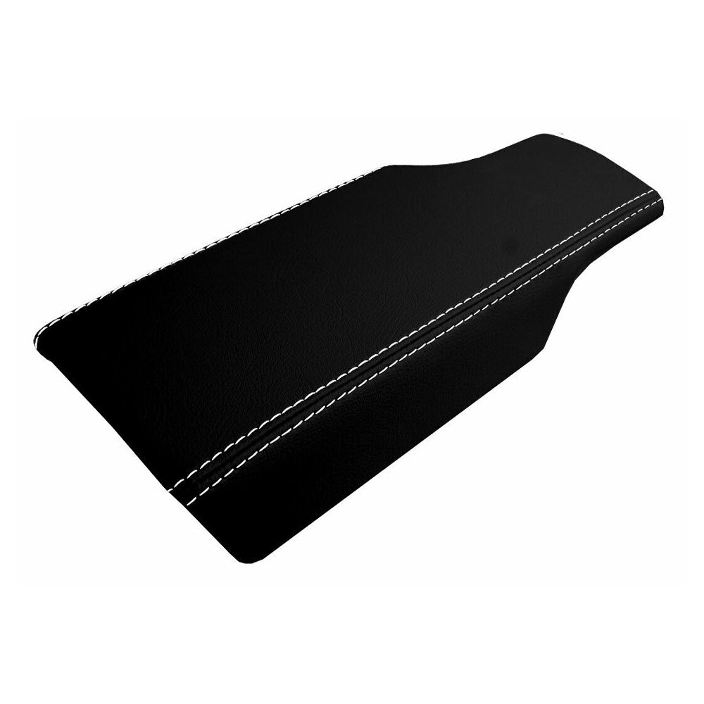 Console Lid Armrest Cover Leather For Porsche 987 Cayman 2005-2012 White Stitch