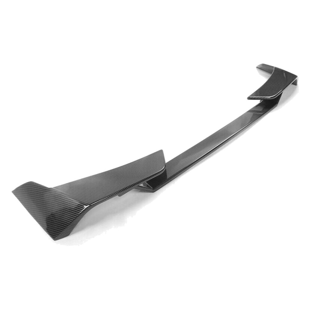Fits 21-23 Ford Mustang Mach-E Carbon Fiber Print MID Trunk Spoiler Lip ABS 3PCS