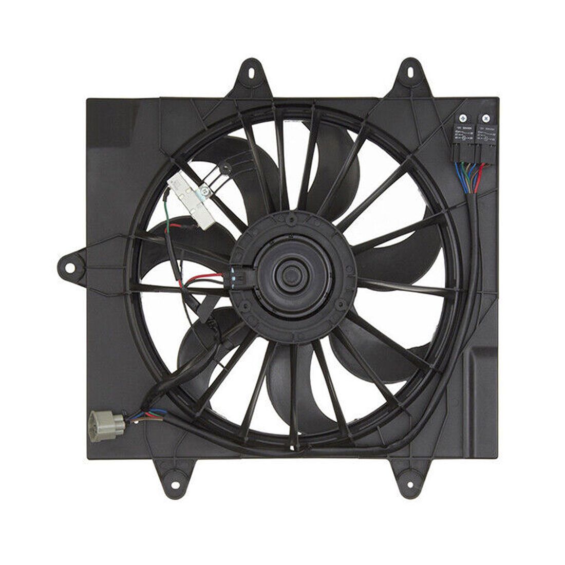 Dual Radiator & Condenser Fan For Chrysler 2006-2009 PT Cruiser Ch3115156