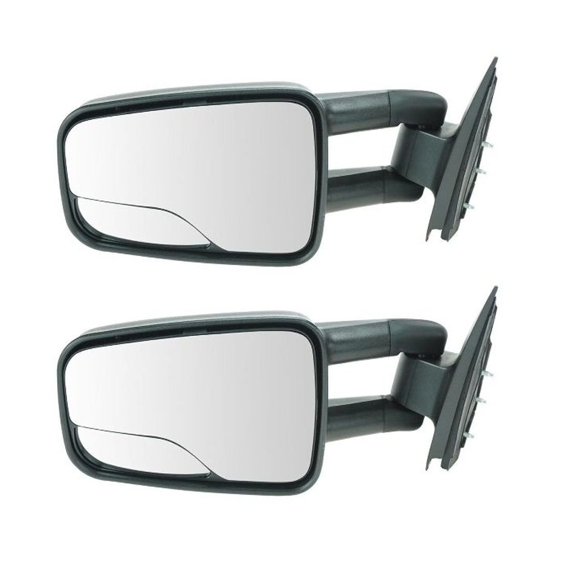 2 Sets Of - Dual Arm Telescoping Manual Mirror Left Driver Side For Chevrolet GMC