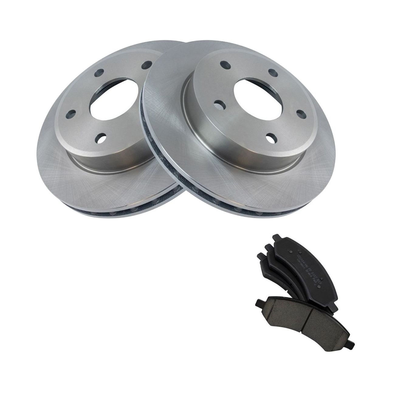 For 11 Dakota Crew Cab Pickup Front Premium Metallic Brake Pad & Rotor Kit W/