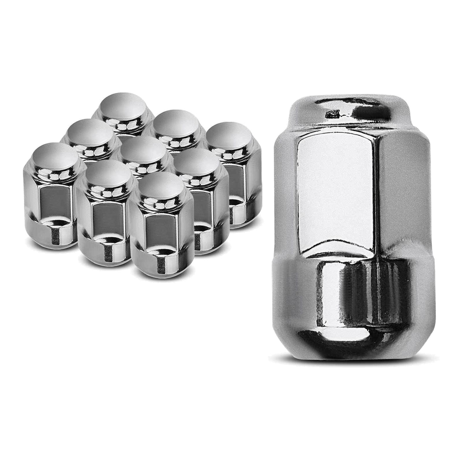 10x M12-1.5 Wheel Lug Nut For Honda Accord Civic CR-V Acura CL TL EL Isuzu Oasis