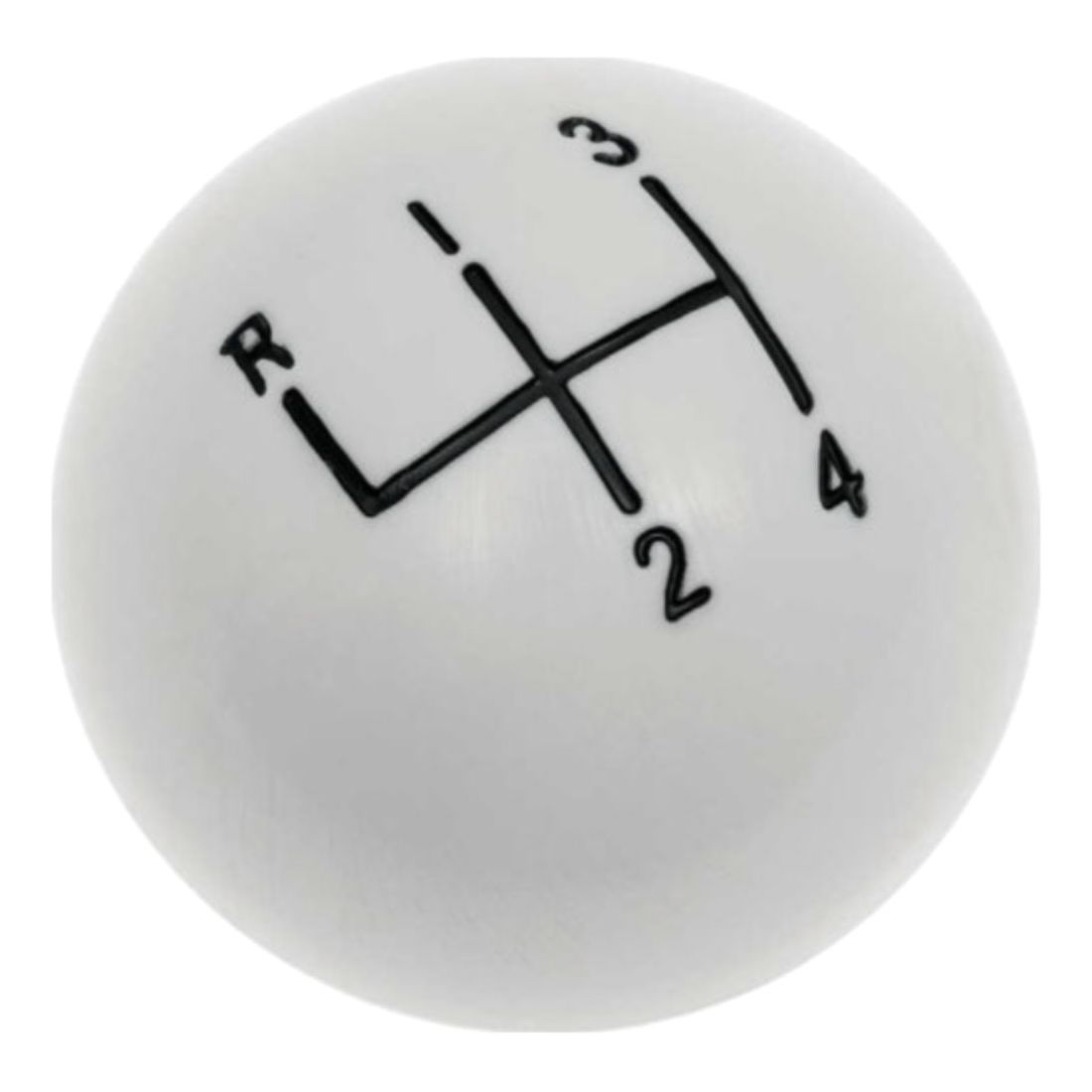1-1/2" With 5/16"-18 Thread White Shifter Ball For Chevrolet