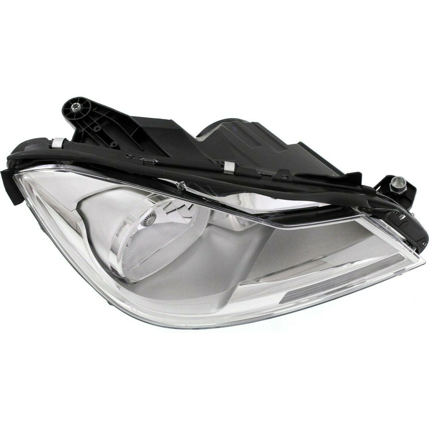 Headlight Set For 2012-2014 Benz C-Class Left And Right Chrome Housing 2Pc