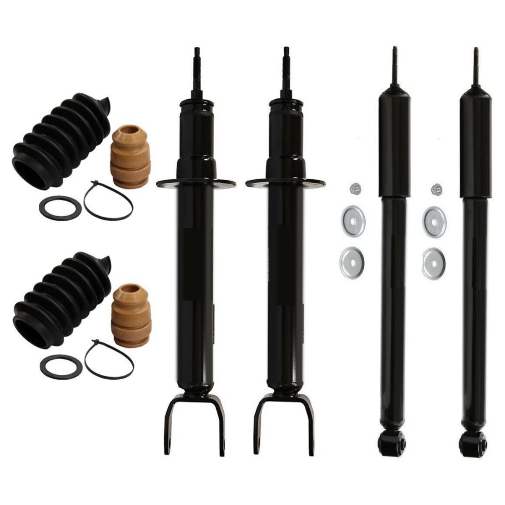 Front Struts And Bellows & Rear Shocks Kit For 11-17 Dodge Challenger Coupe RWD