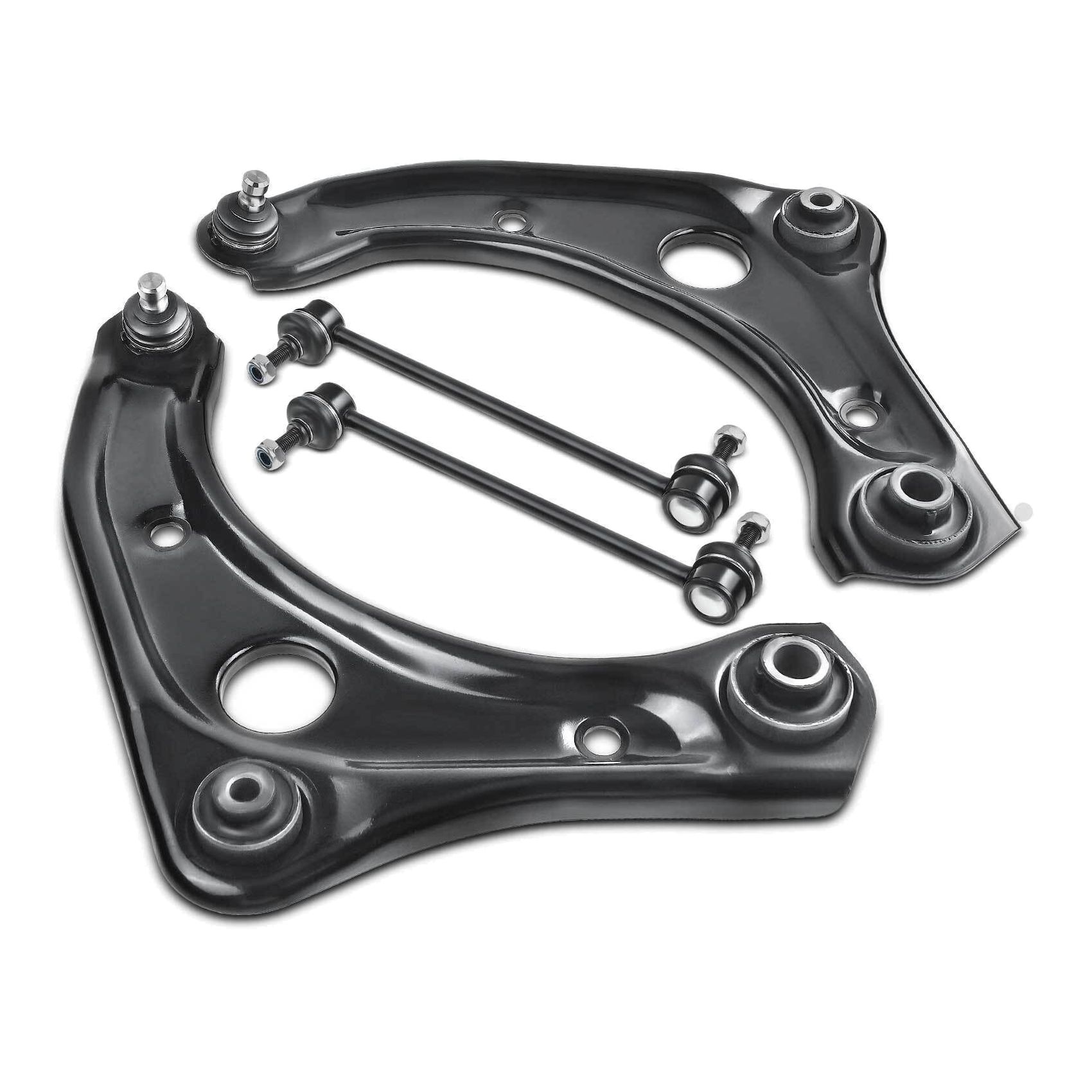 4Pcs Front Lower Control Arm W/ Ball Joint Stabilizer Bar For Nissan Versa