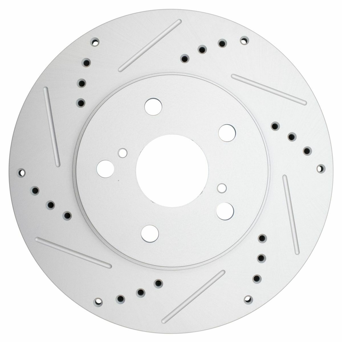 Performance Brake Rotor Drilled & Slotted Front Coated Pair For Lexus Toyota