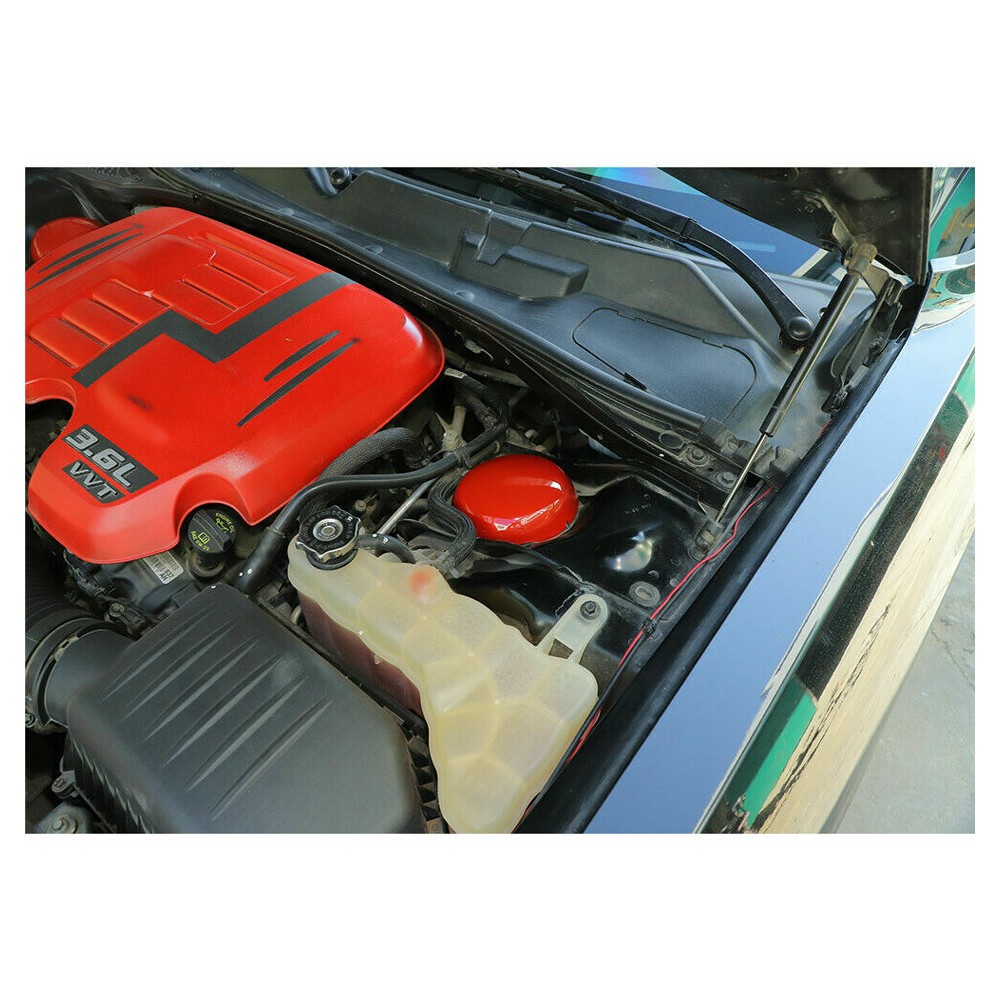 Red Engine Compartment Suspension Cover Trim