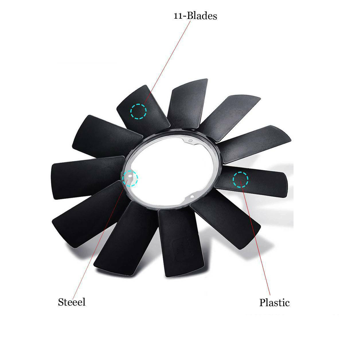 Engine Cooling Fan Blade For BMW E39 E46 E53 E36