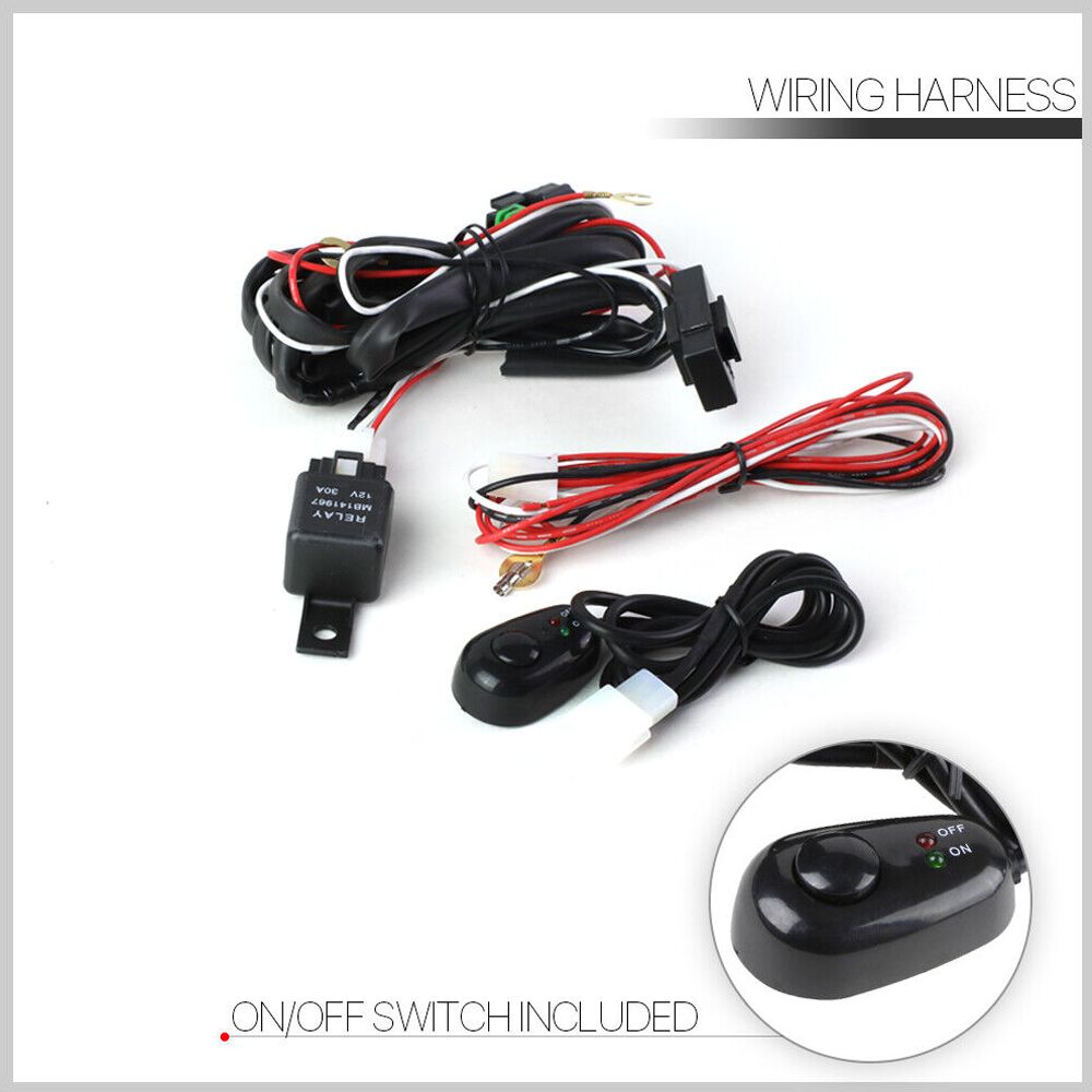 For 15-20 Tahoe A86536-MS352LTZLF Smoke]Black Trim Fog Light W/Switch+Harness