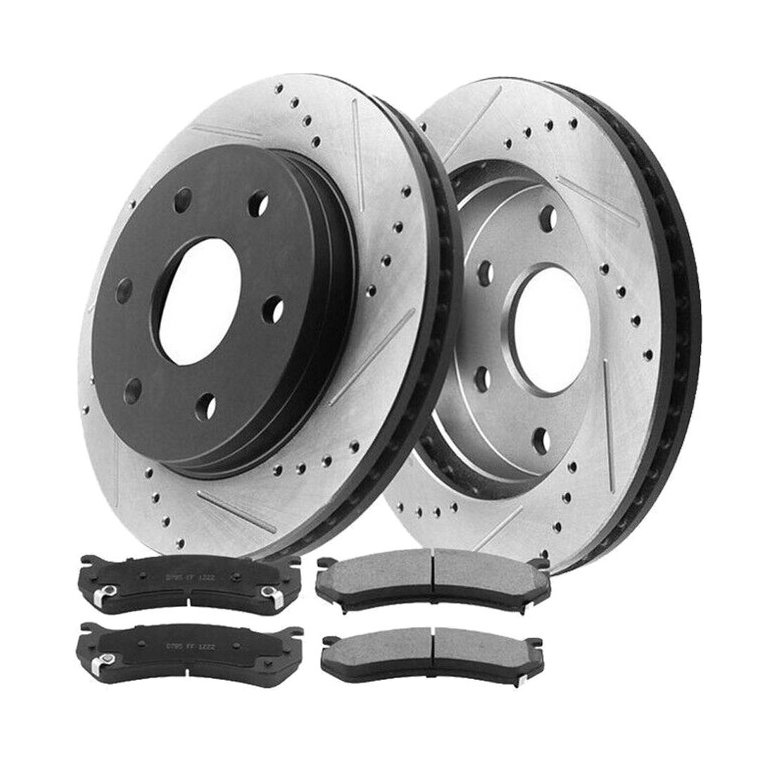 305Mm Front Brake Rotors Brake Pads For 2000-2006 Tahoe GMC 2003-2005 Safari U