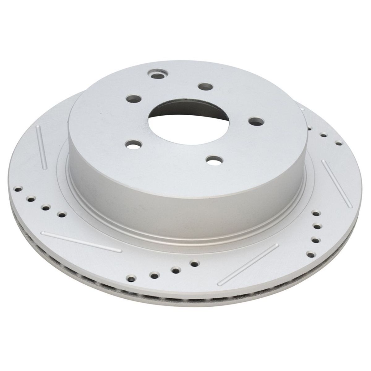 Front Rear Performance Drilled Slotted Zinc Coated Rotor Kit For Nissan