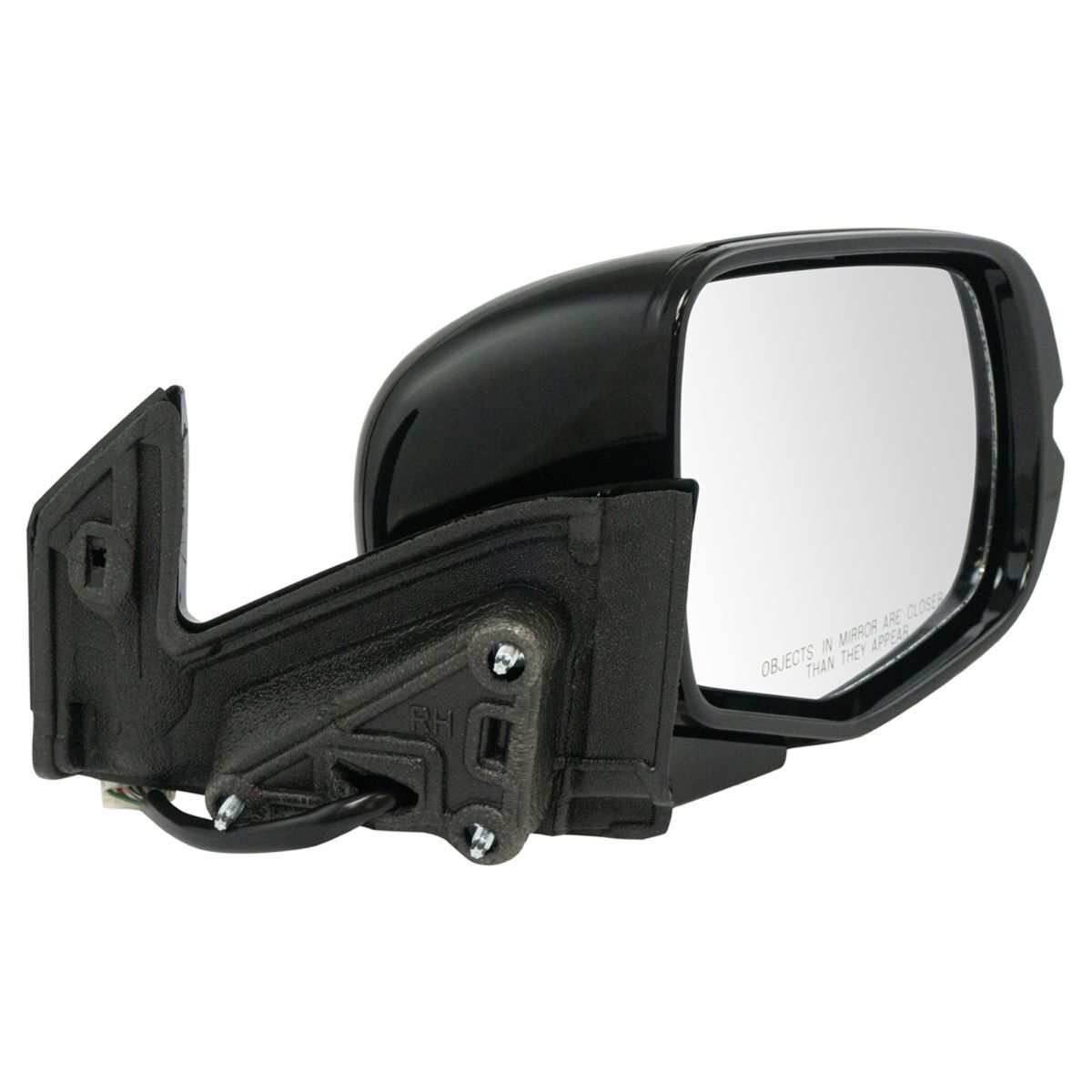 Mirror Power Heated Memory Turn Signal Gloss Black Passenger Right For Pilot