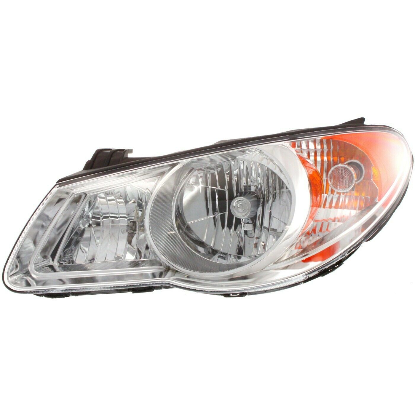 2X LH&RH Headlight 07-09 Elantra Sedan 09 Elantra Hatchback Clear Lens With Bulb