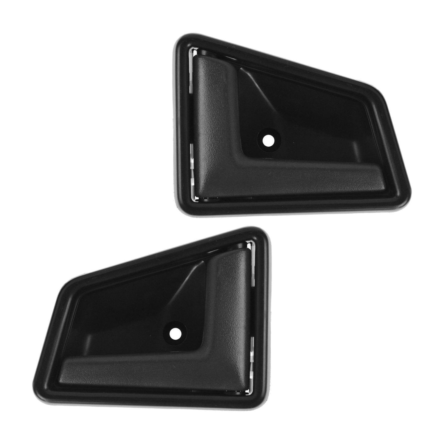 Black Front Interior Door Handle Pair Inside Set For Chevrolet Geo Suzuki