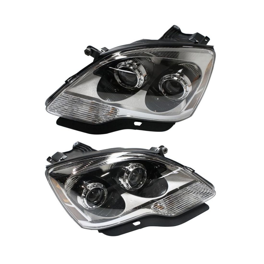 2pcs LH&RH Headlight For 2008-2012 GMC Acadia Sport Utility With Bulb
