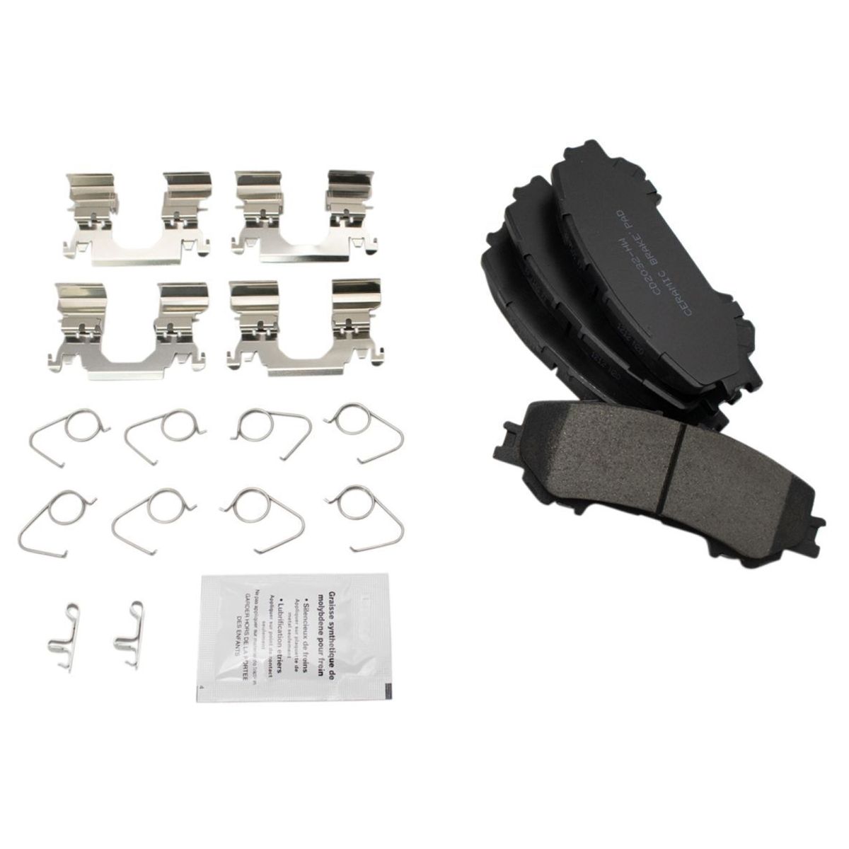 For Nissan 2017-2019 TITAN Rear Ceramic Brake Pad & Rotor Kit