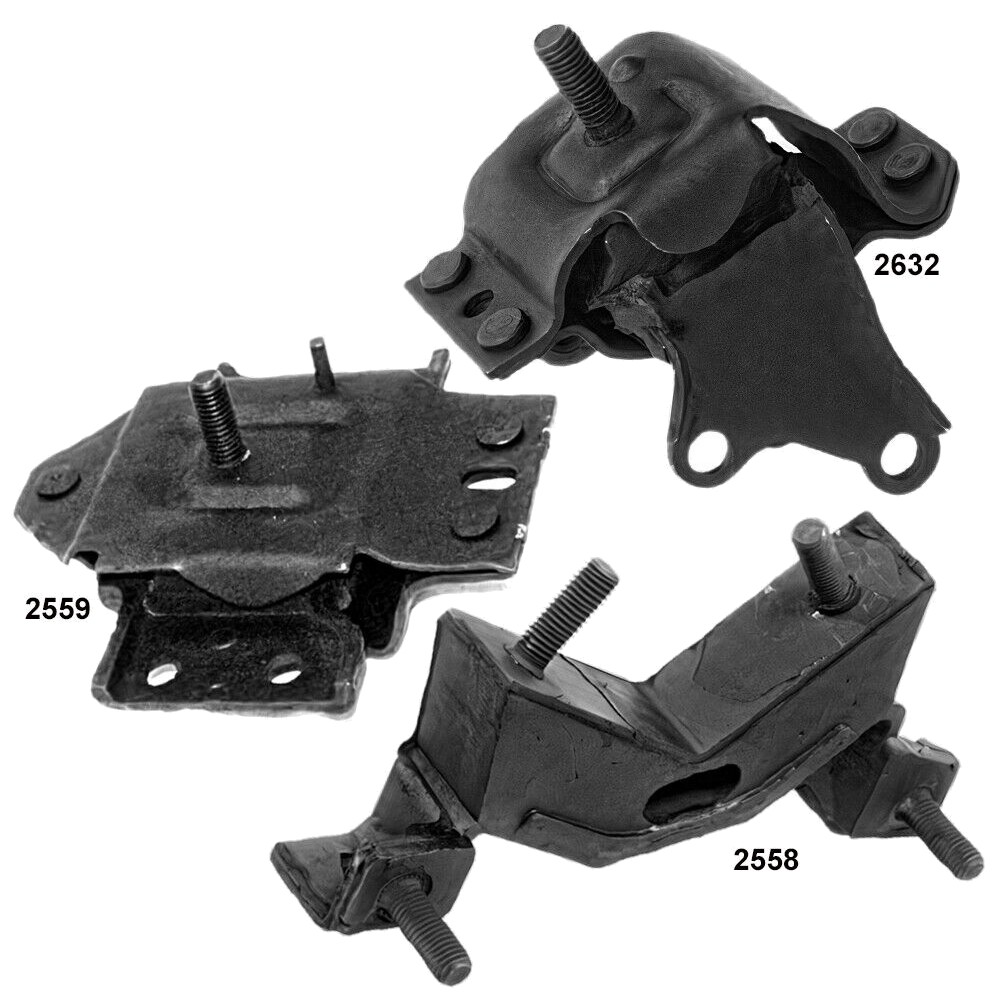Engine Motor Mount & Automatic Transmission Mounts 3PCS 1.9L