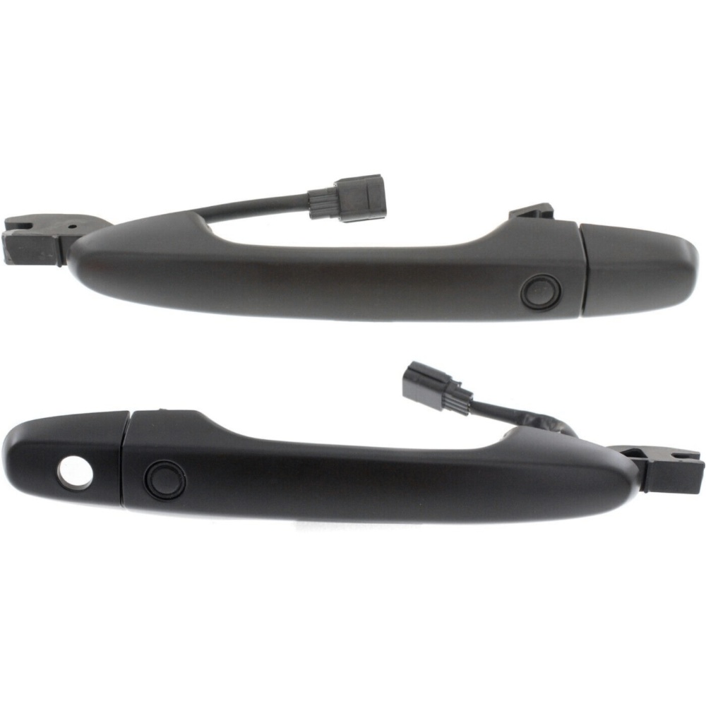 Door Handle Set For CR-V Civic Front (Left W/Keyhole) Primed Plastic 2-Pcs