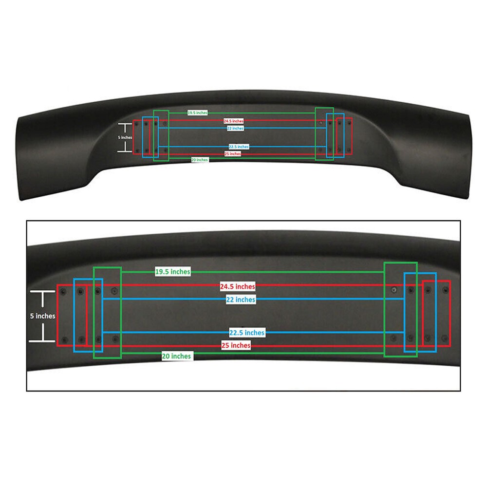Fits Toyota Adjustable 57 Inch GT Wing Spoiler JDM Glossy Black Trunk Lip