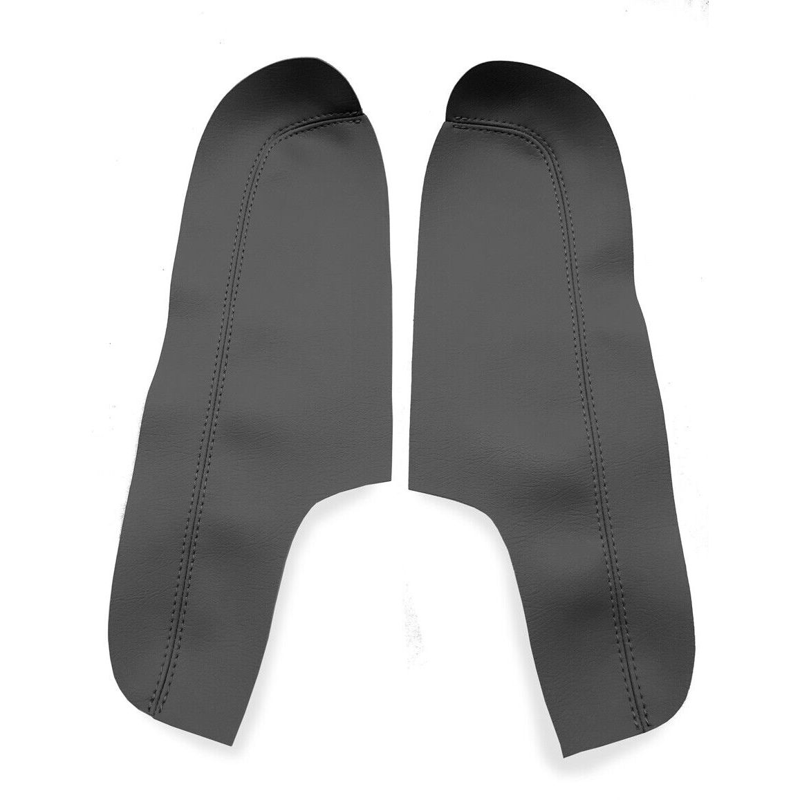 2 Pc Front Door Panel Armrest Cover PVC Leather For Honda Odyssey 2005-2010 Gray