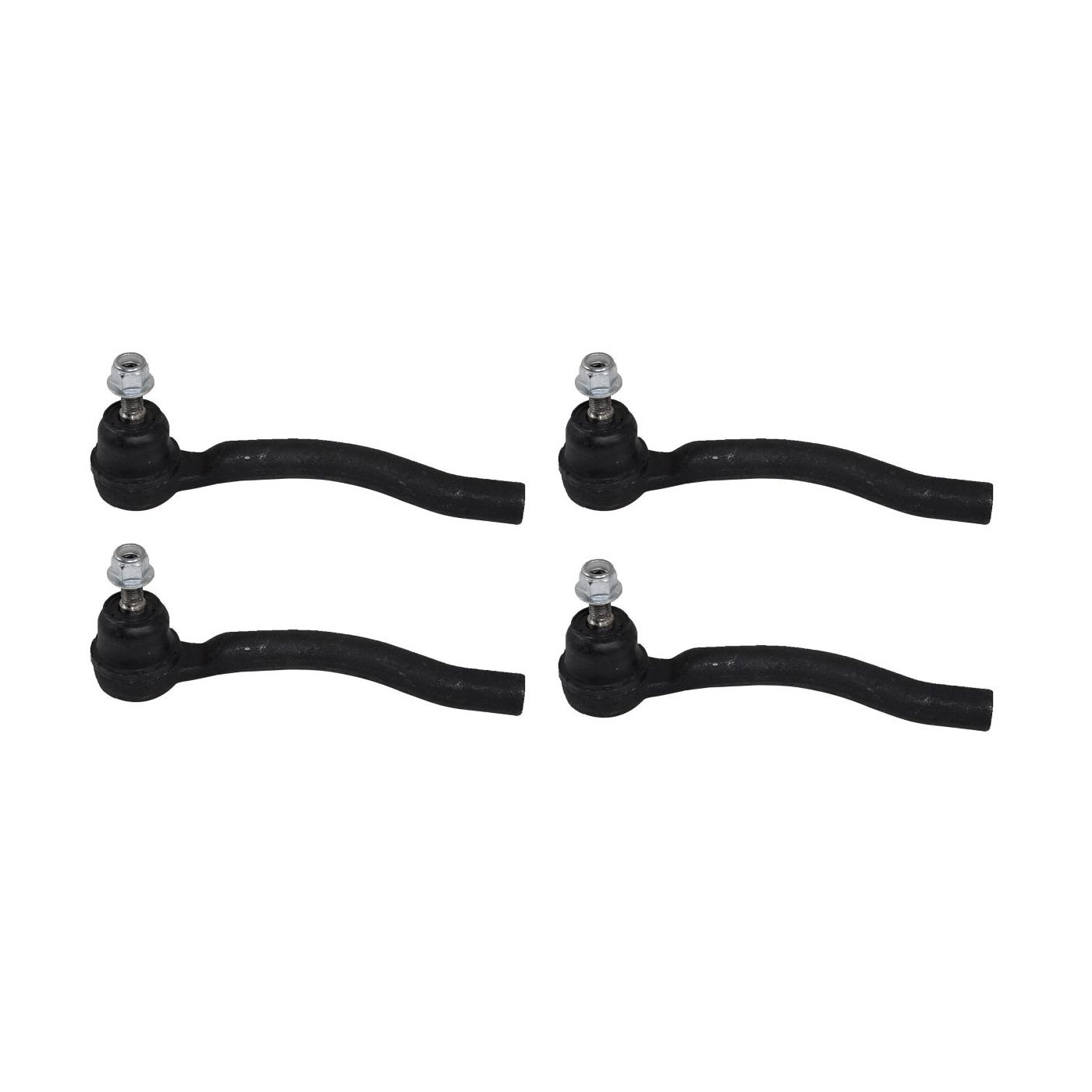 4 Sets Of - For Nissan Tie Rod Ends Front Passenger Right Side Outer Exterior Outside