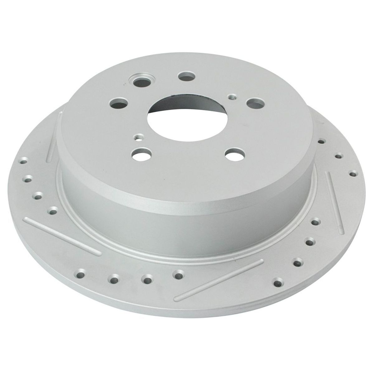 Front & Rear Performance Brake Rotor Drilled Slotted & Ceramic Pad Kit