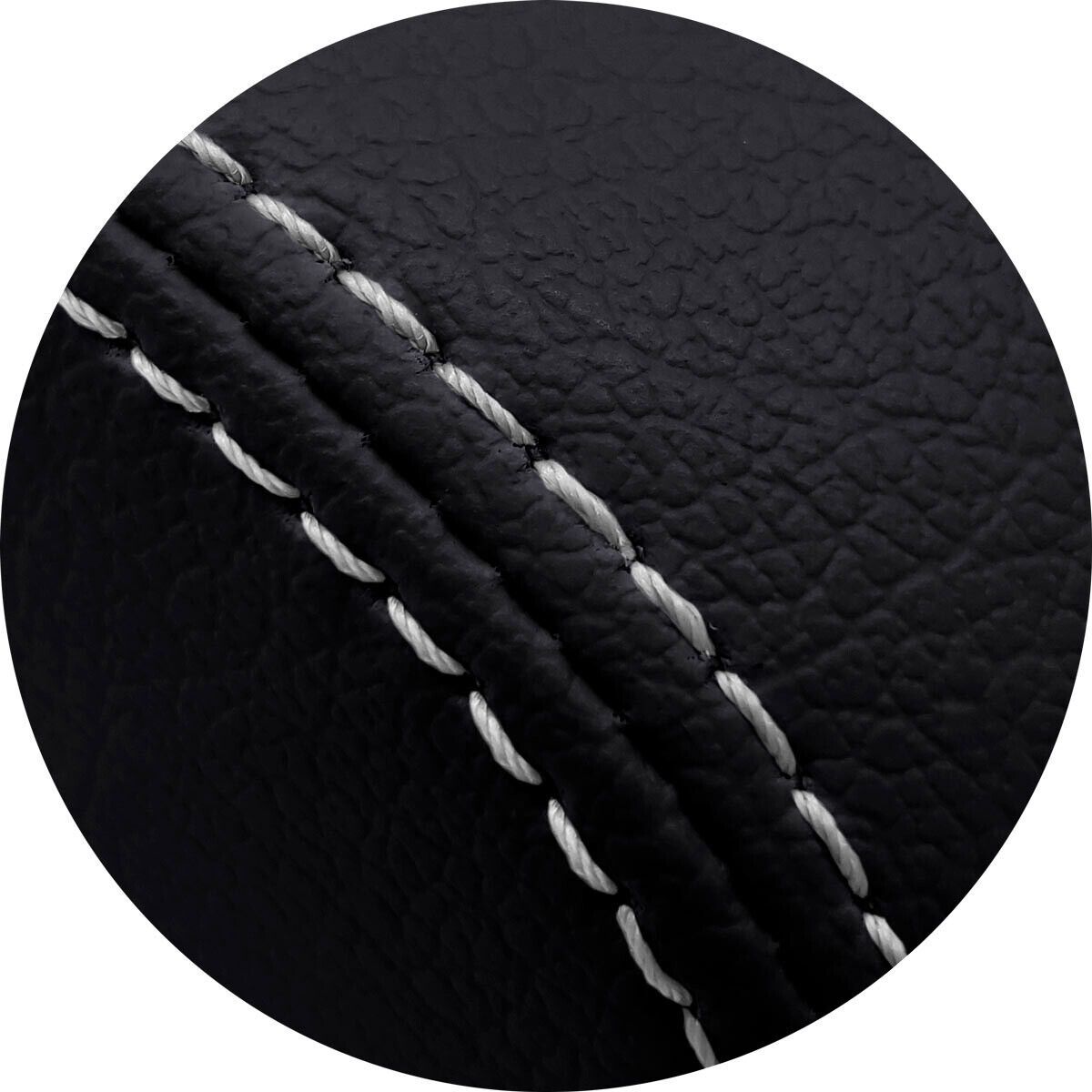 Console Lid Armrest Cover Leather For Dodge Avenger 2008-2014 White Stitch