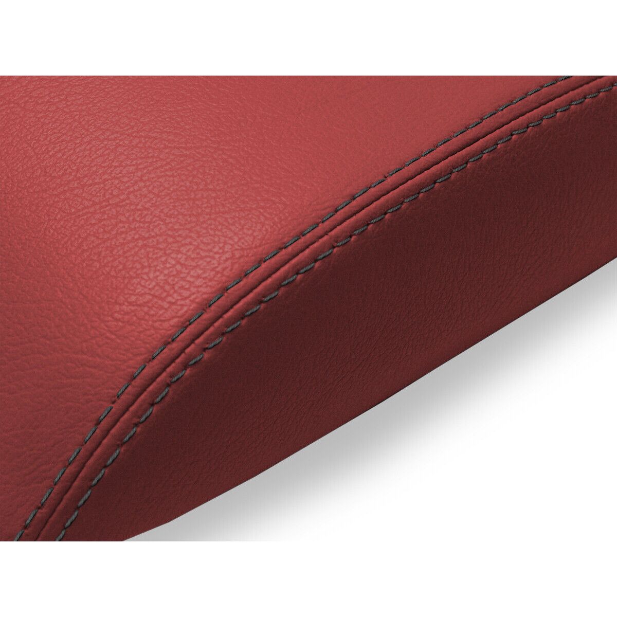 Console Lid Armrest Cover Leather For 2004-2006 GTO Base Coupe Red Black Stitch
