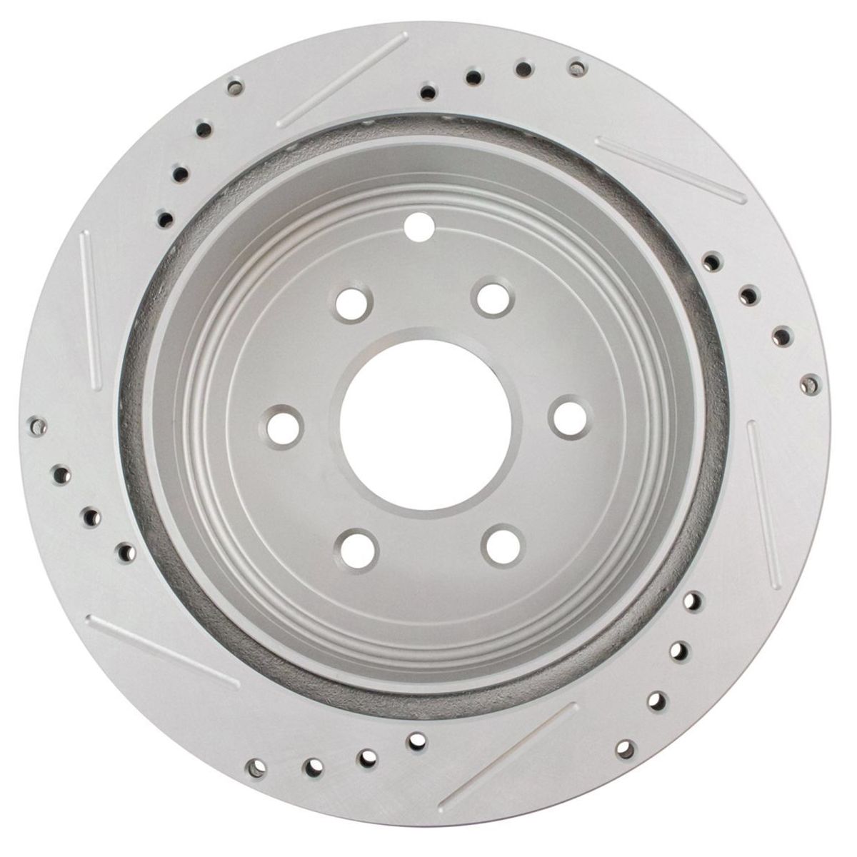 For 05-22 Frontier LE Disc Brake Rotor Drilled & Slotted Rear G-Coated Pair