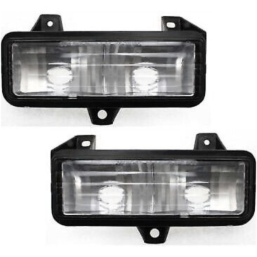Parking Light Set For Chevrolet GMC Below Single Headlamp Left & Right